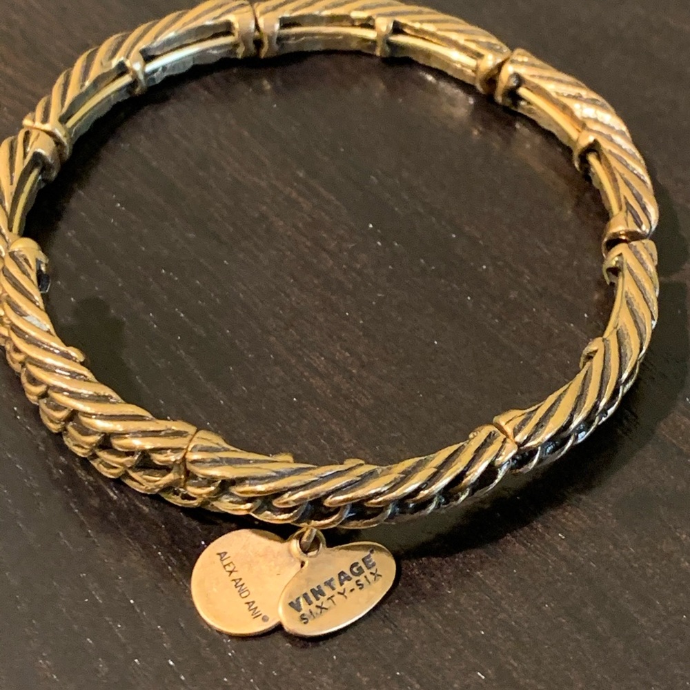 Alex and Ani Vintage sixty-six wrap bracelet.